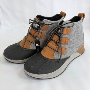 NEW SOREL Out N About III Classic Camel Brown Black Womens Shoe Boot US 9